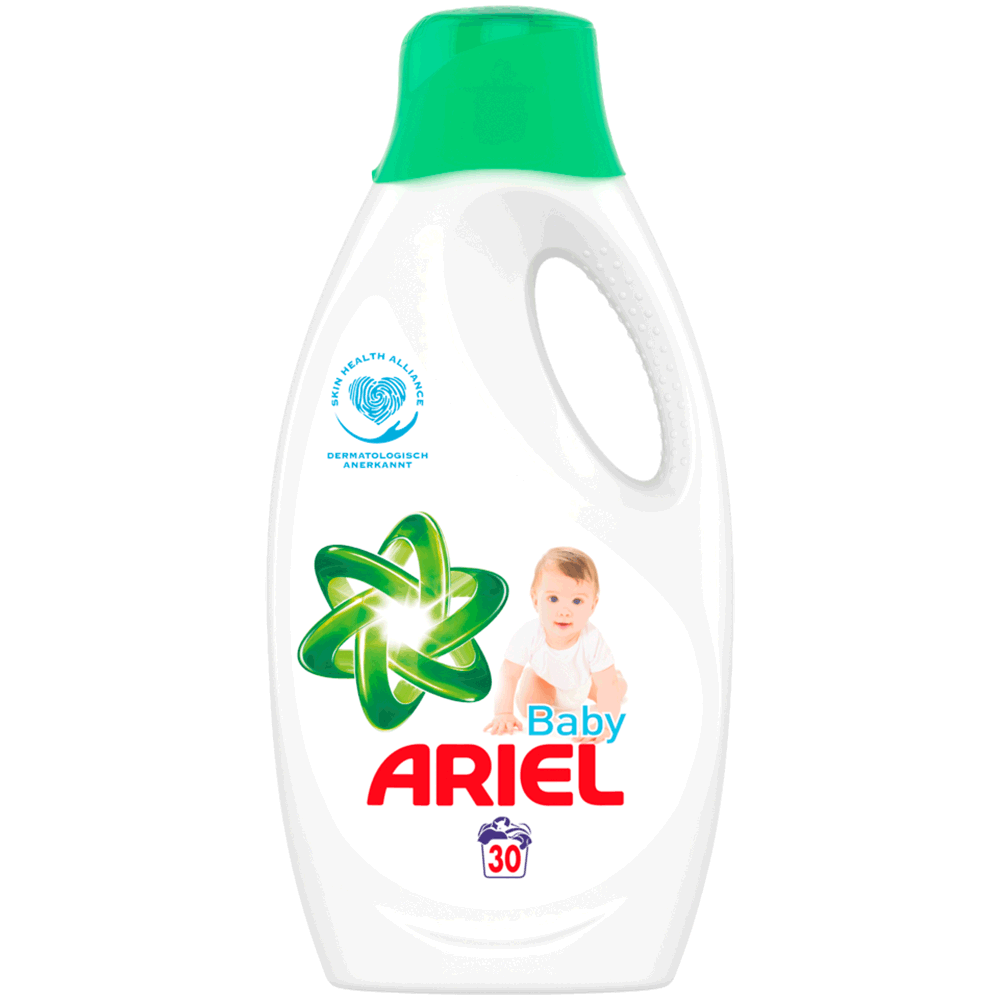 Bild: ARIEL Flüssigwaschmittel, 30 Waschladungen, Baby