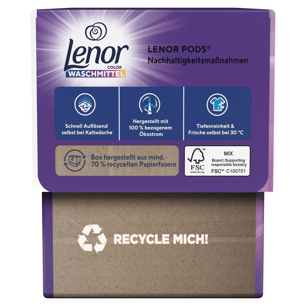 Bild: Lenor Waschmittel PODS Color Amethyst Blütentraum