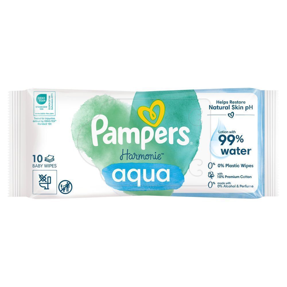 Bild: Pampers Harmonie Aqua Feuchttücher 1X10