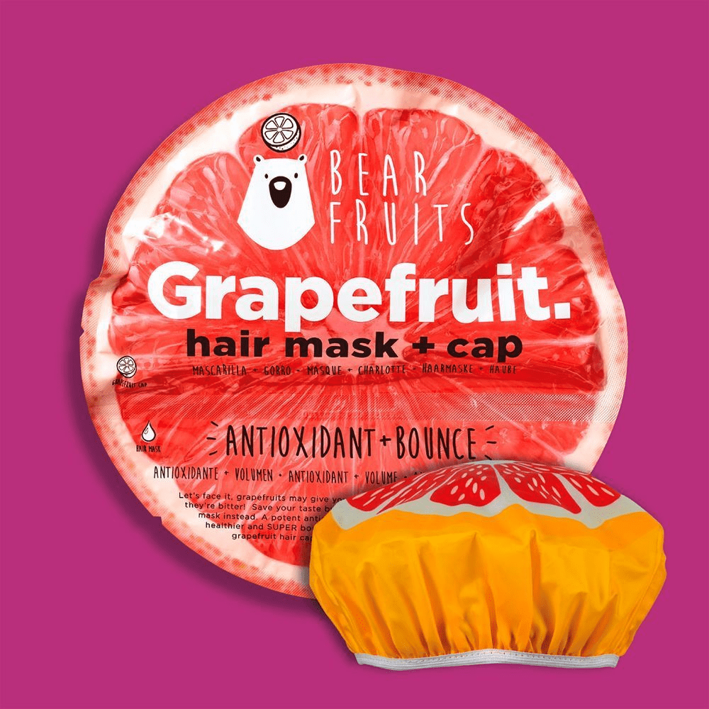 Bild: Bear Fruits Grapefruit Haarmaske mit Haube