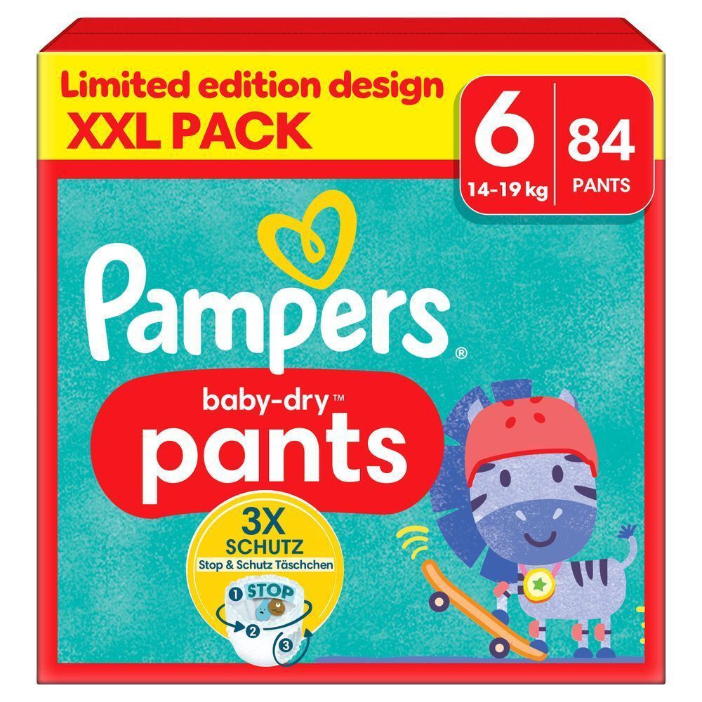 Bild: Pampers Baby-Dry Pants Größe 6, XXL PACK