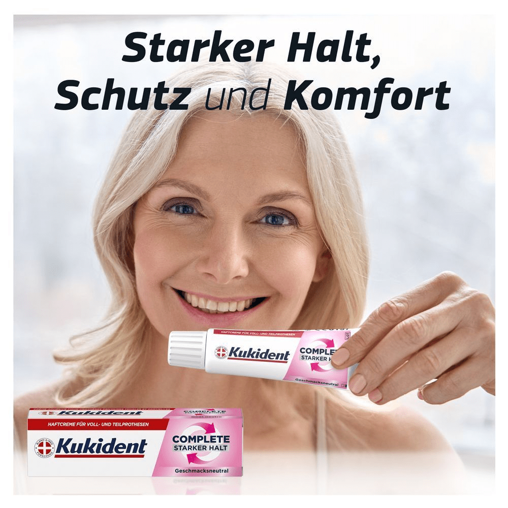 Bild: Kukident Haftcreme