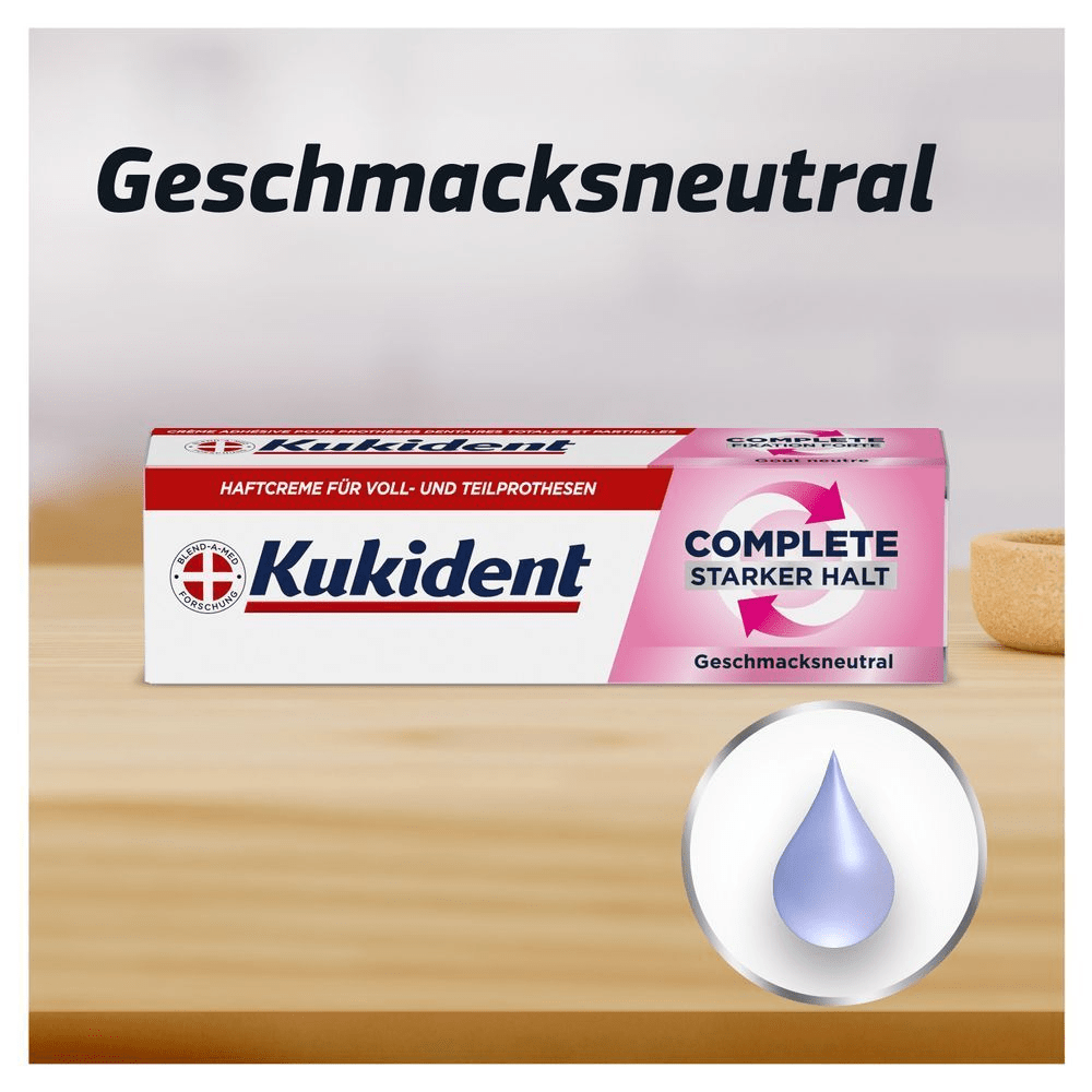 Bild: Kukident Haftcreme