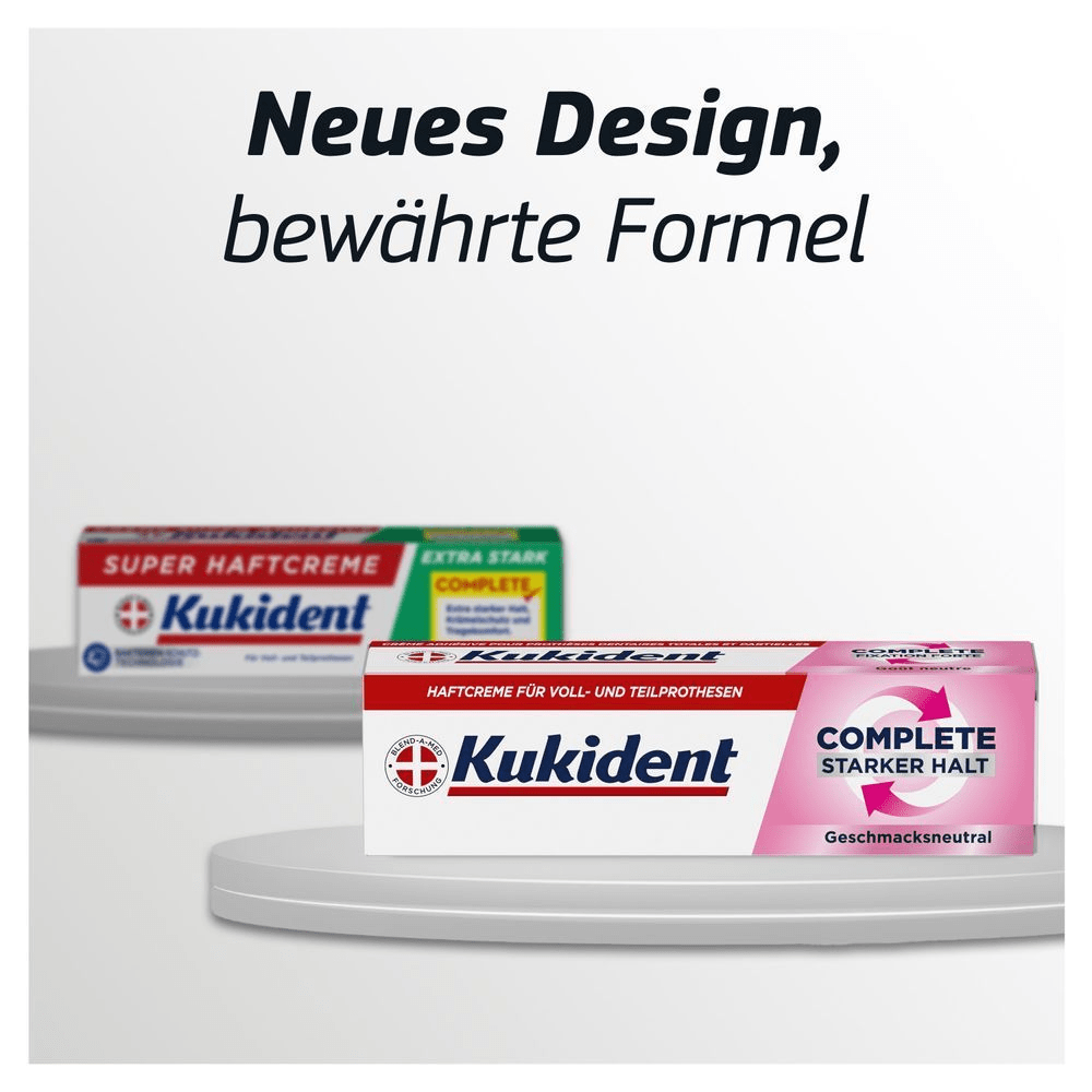 Bild: Kukident Haftcreme