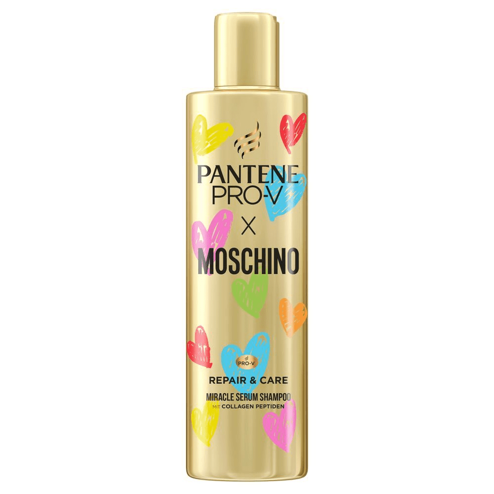Bild: PANTENE PRO-V Pro-V x Moschino Miracle Serum Shampoo Repair & Care Mit Collagen-Peptiden