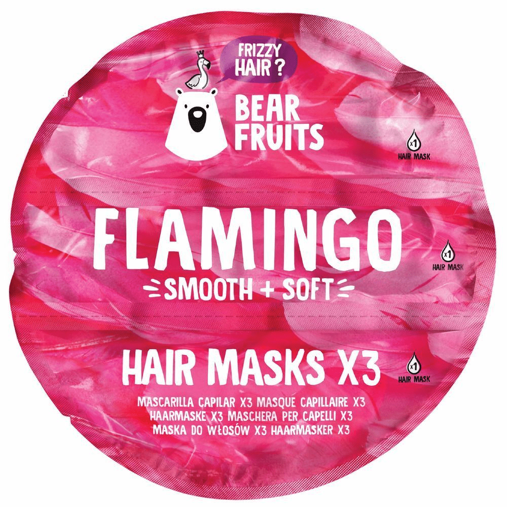 Bild: Bear Fruits Flamingo Glatt + Weich Haarmaske