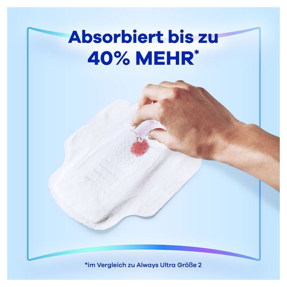 Bild: always Ultra Binde Infinity FlexProtect Long mit Flügeln