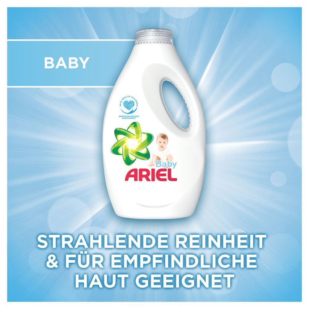 Bild: ARIEL Flüssigwaschmittel, 30 Waschladungen, Baby