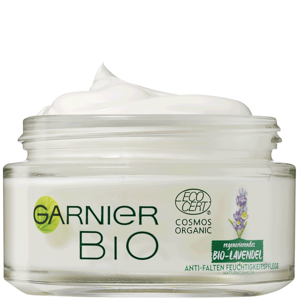 Bild: GARNIER BIO Anti-Falten Lavendel Feuchtigkeitspflege