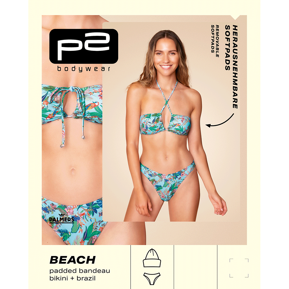 Bild: p2 beach Bandeau Bikini bunt