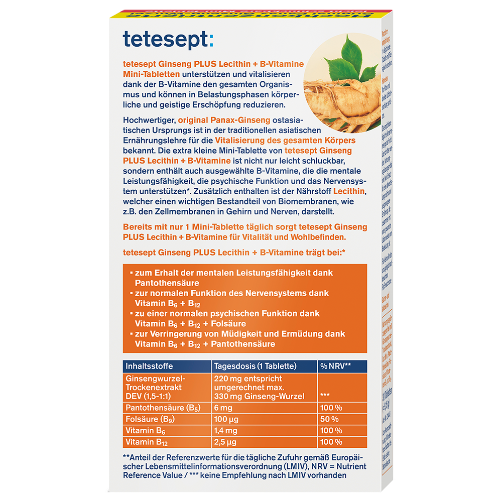 Bild: tetesept: Ginseng Plus