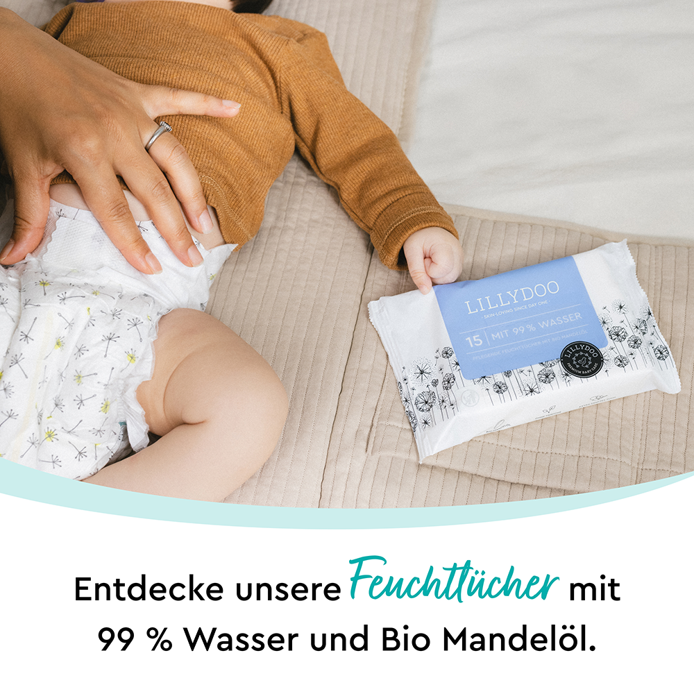 Bild: LILLYDOO Feuchttücher 99% Wasser