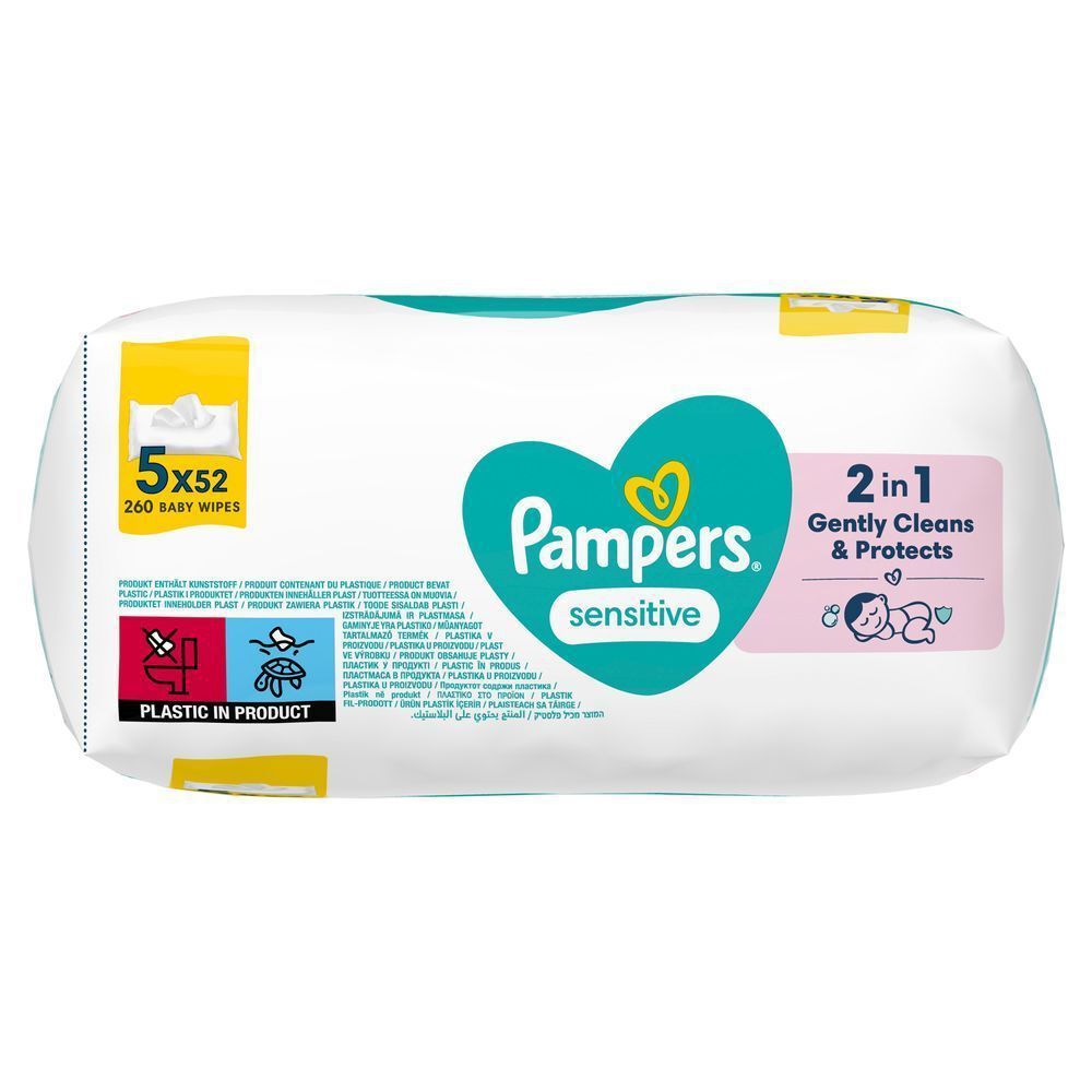 Bild: Pampers Sensitive Feuchttücher 5X52