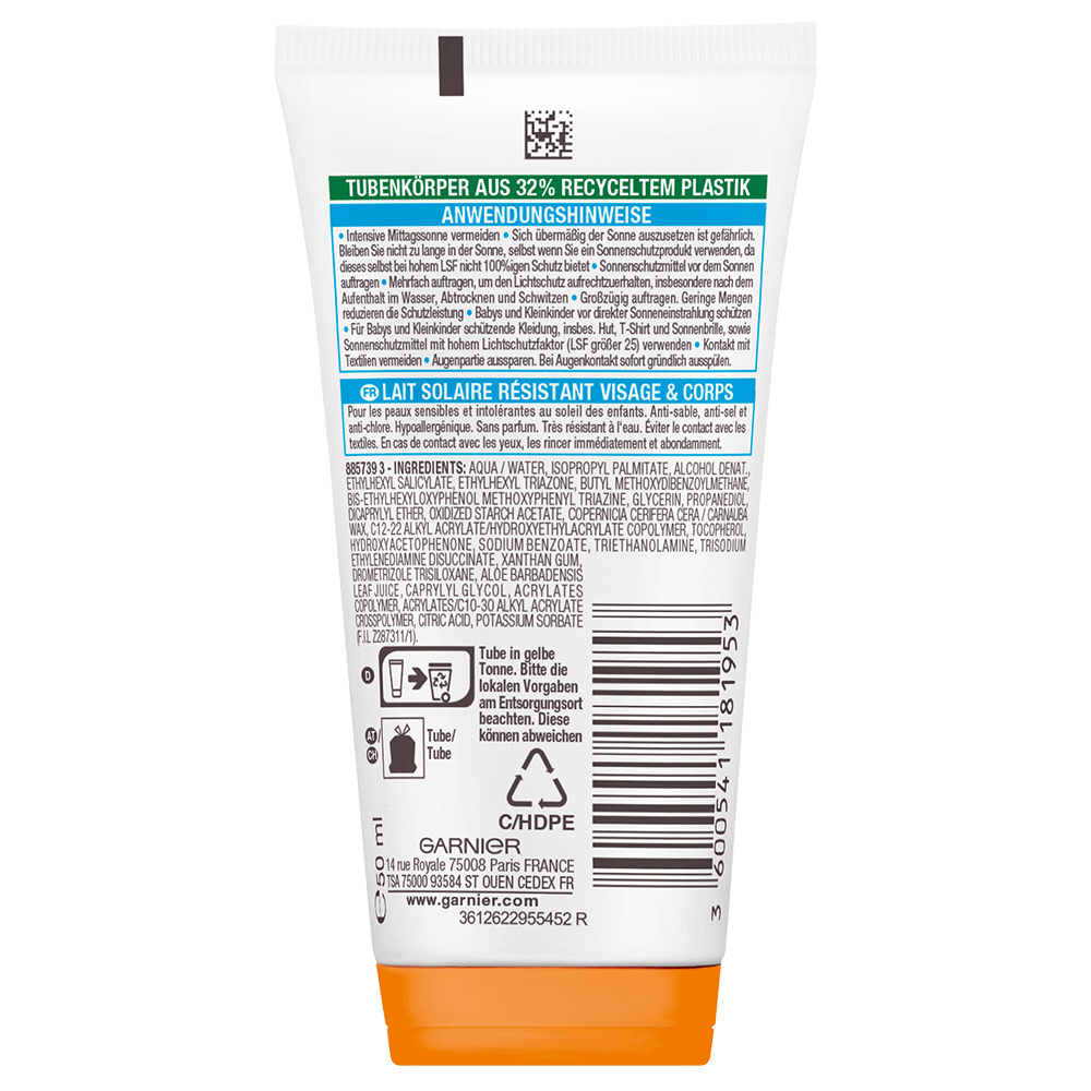 Bild: GARNIER AMBRE SOLAIRE Kids Sensitive Sonnenschutz-Milch