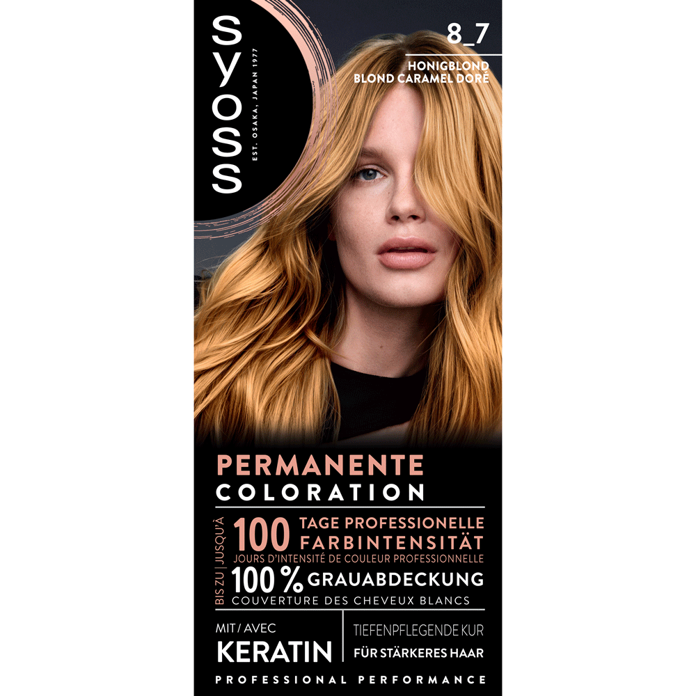 Bild: syoss Permanente Coloration honigblond