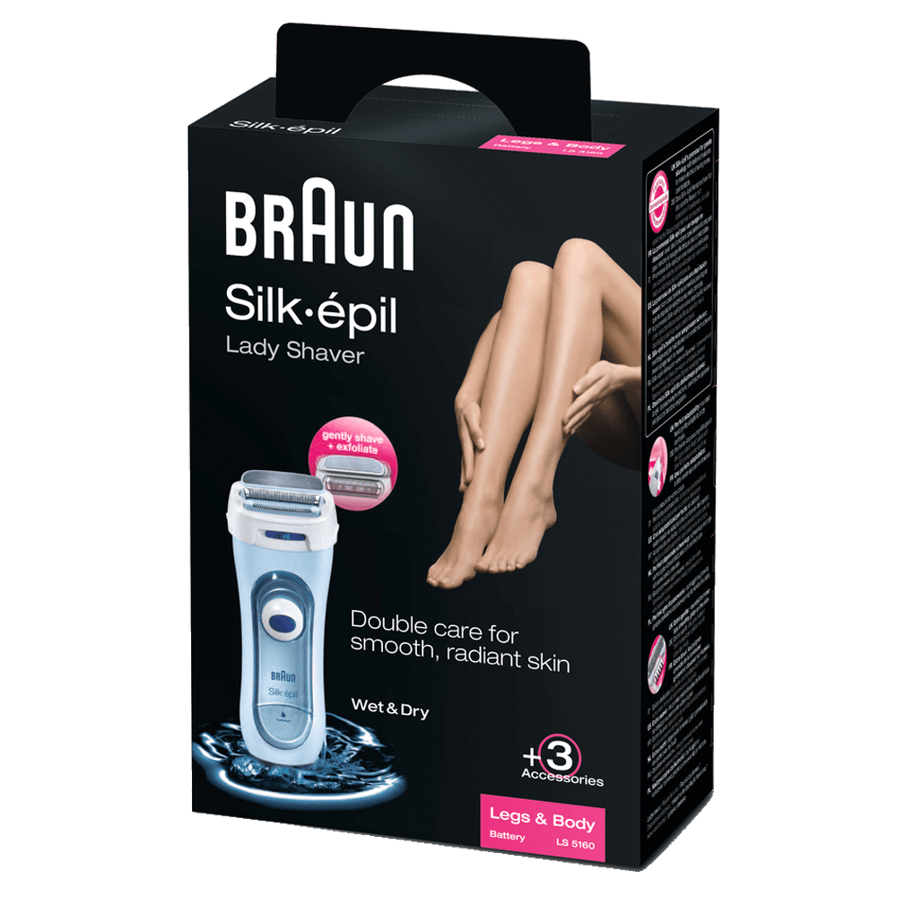 Bild: Braun Lady Shaver 5-160 – 3-In-1 Rasierer, Trimmer- Und Peeling-System, Wet&Dry