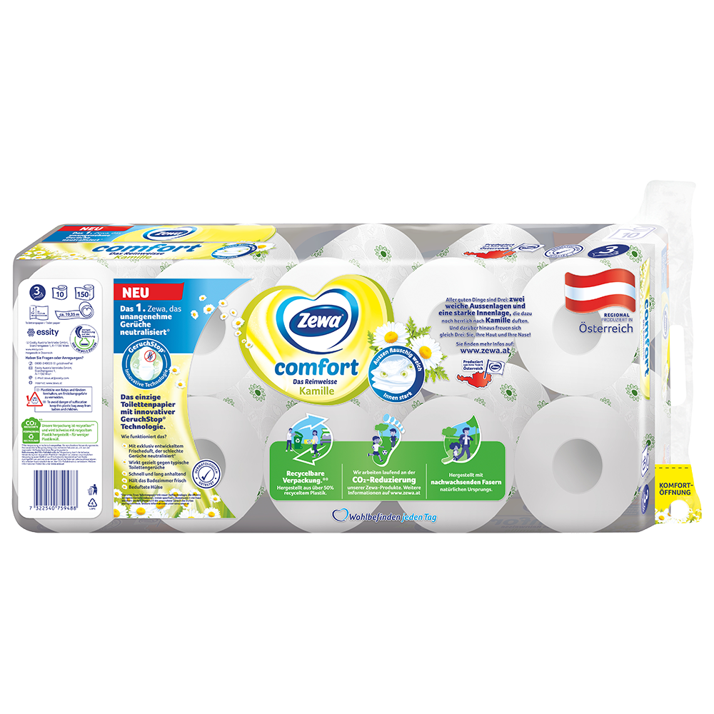 Bild: Zewa Comfort Toilettenpapier Kamille