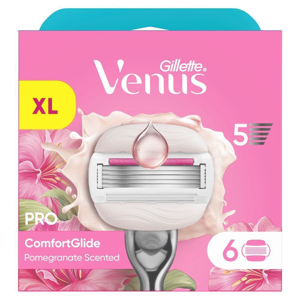 Bild: Gillette Venus Pro ComfortGlide Ersatzklingen mit Granatapfel Duft