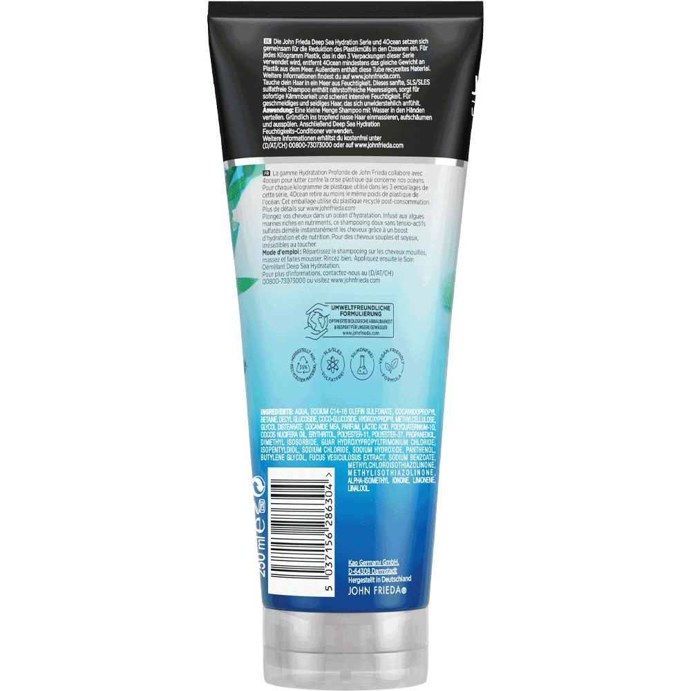 Bild: JOHN FRIEDA Deep Sea Hydration Feuchtigkeits-Shampoo
