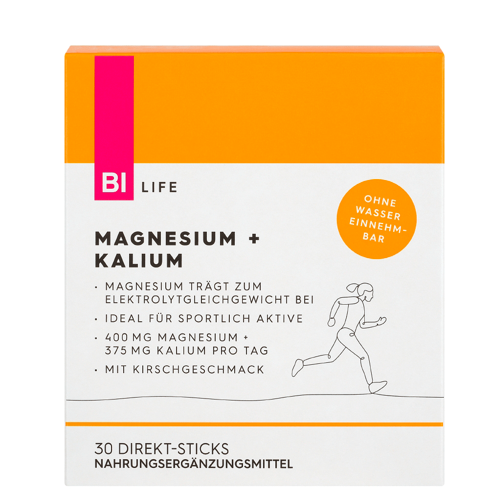 Bild: BI LIFE Magnesium + Kalium Direct Sticks