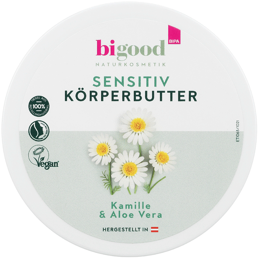 Bild: bi good Sensitiv Körperbutter Kamille & Aloe Vera