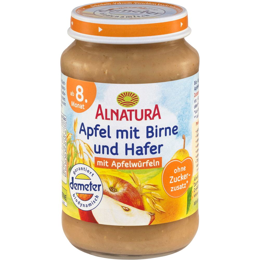 Bild: ALNATURA Apfel, Birne und Haferbrei