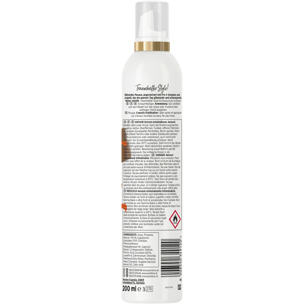 Bild: PANTENE PRO-V Perfect Waves Nährendes Haar Mousse Mit Arganöl