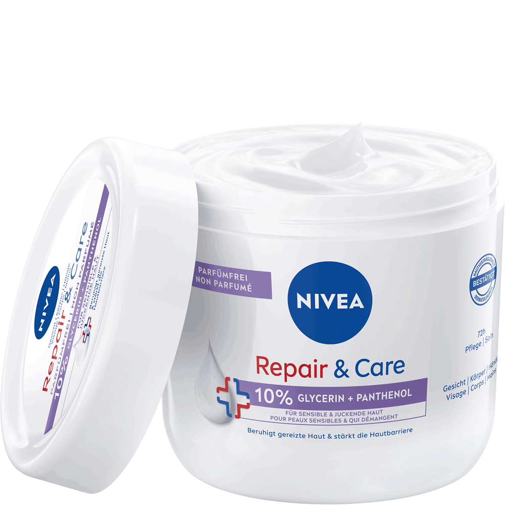Bild: NIVEA Repair & Care Creme 10% Glycerin + Panthenol