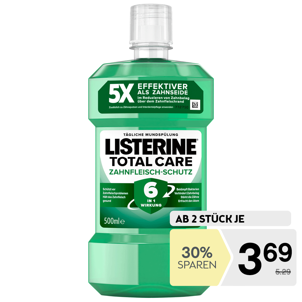 Bild: LISTERINE Mundspülung Total Care Zahnfleisch-Schutz