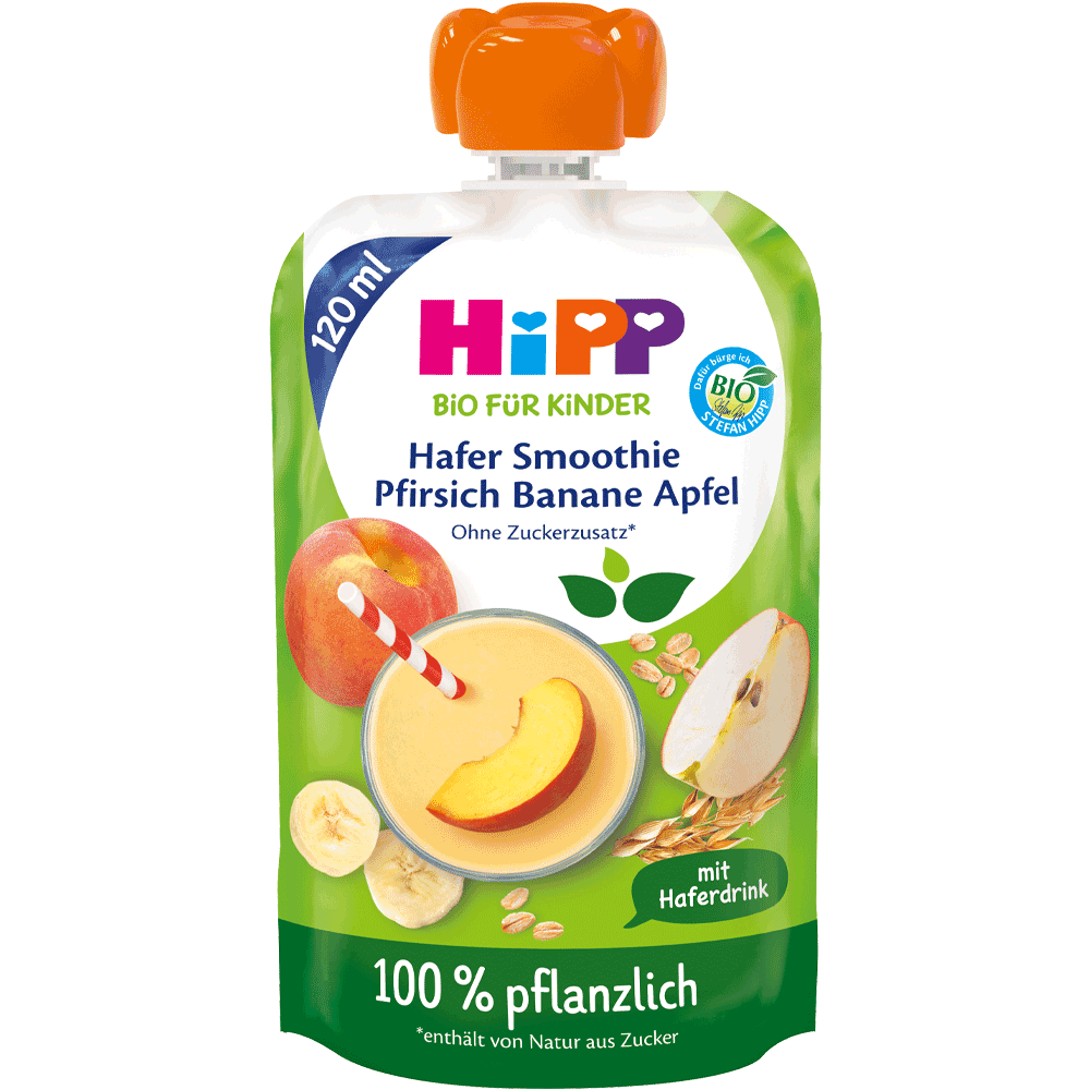 Bild: HiPP Hafer Smoothie Pfirsich Banane Apfel