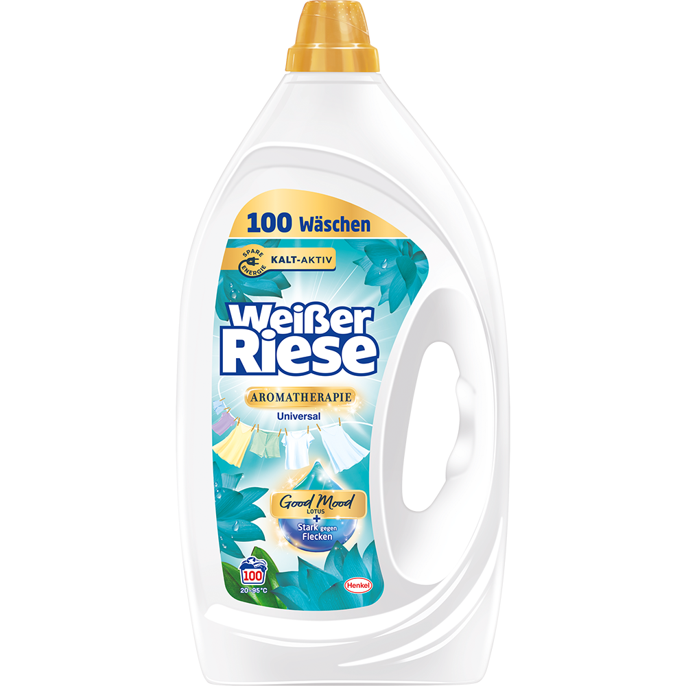 Bild: Weißer Riese Universal Gel Aromatherapie Good Mood Lotus