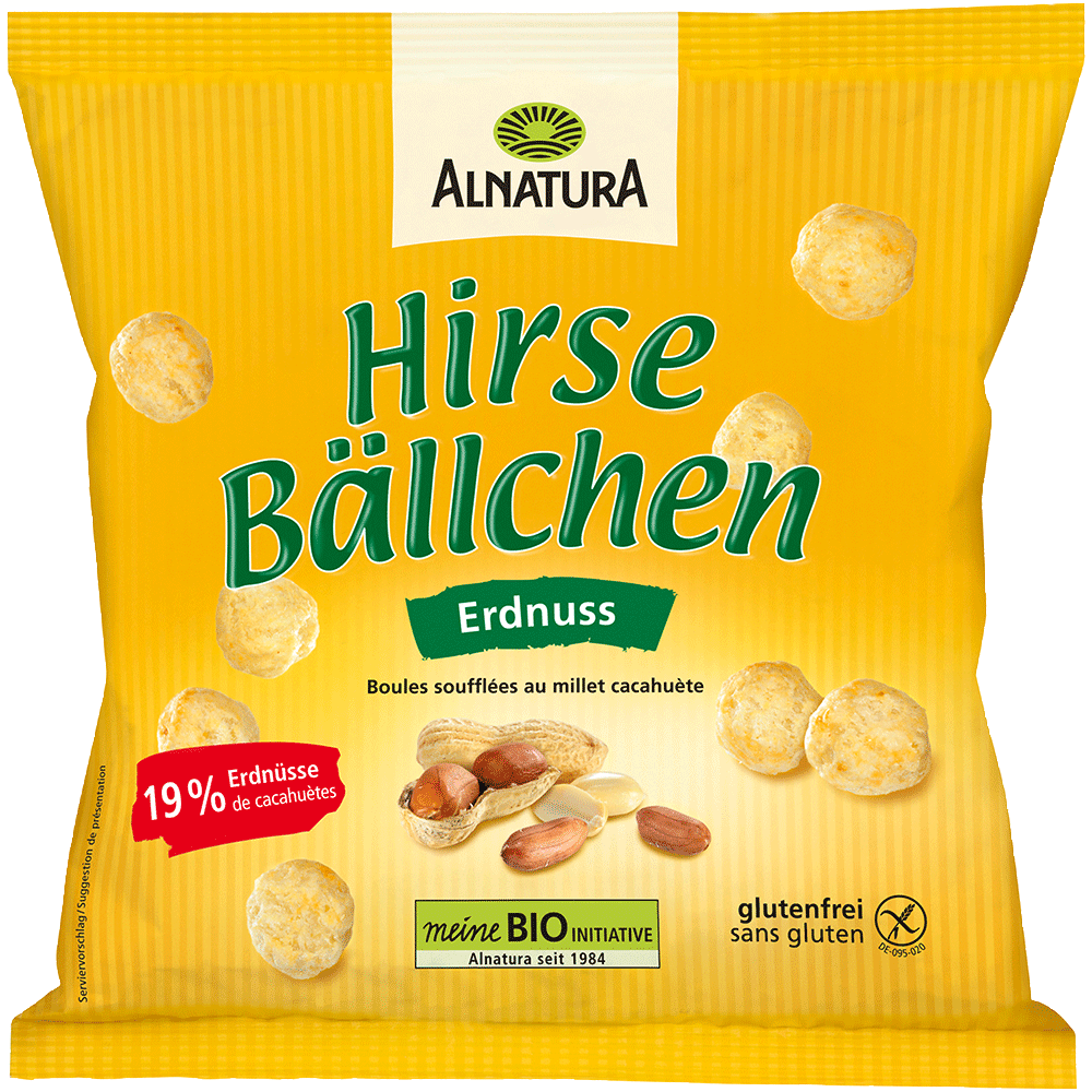 Bild: ALNATURA Hirse Bällchen Erdnuss