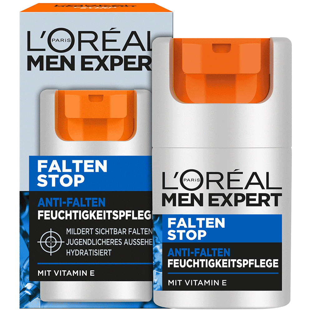 Bild: L'ORÉAL PARIS MEN EXPERT Falten Stop Anti-Falten Feuchtigkeitspflege