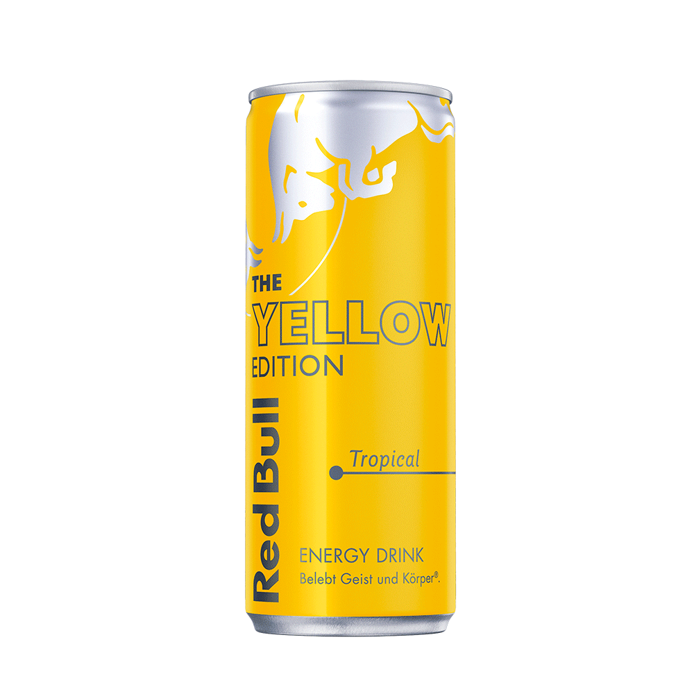 Bild: Red Bull Energy Drink Yellow Edition Tropical