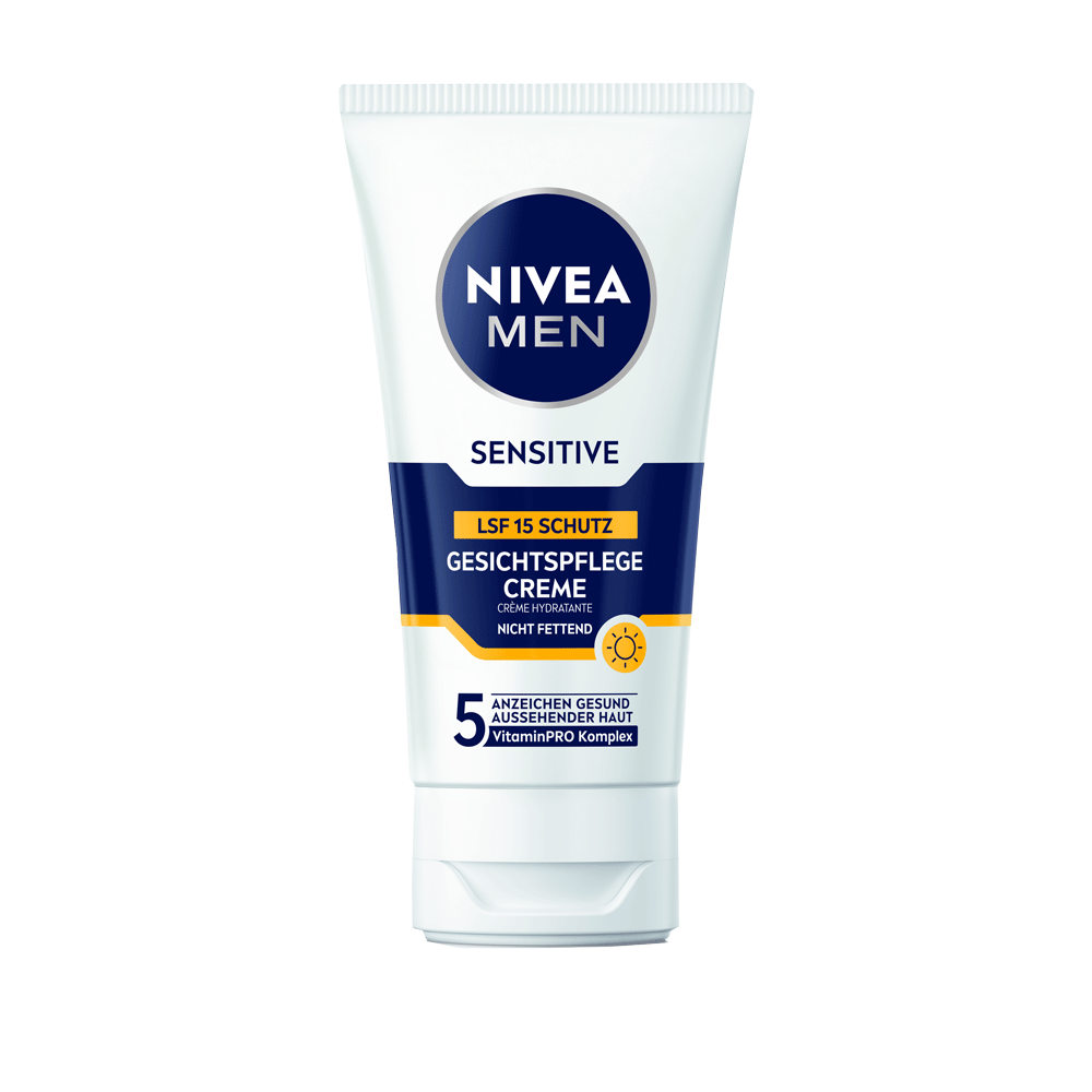 Bild: NIVEA MEN Sensitive Gesichtspflegecreme mit LSF15