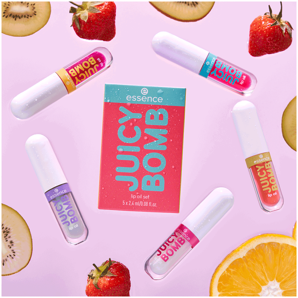 Bild: essence Juicy Bomb Lip Oil Set
