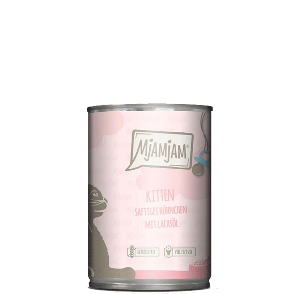 Bild: Mjamjam Kitten saftiges Hühnchen mit Lachsöl