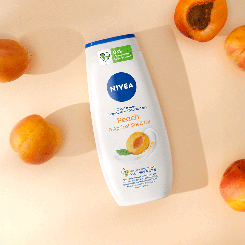 Bild: NIVEA Pflegedusche Pfirsich und Apricot Seed Oil
