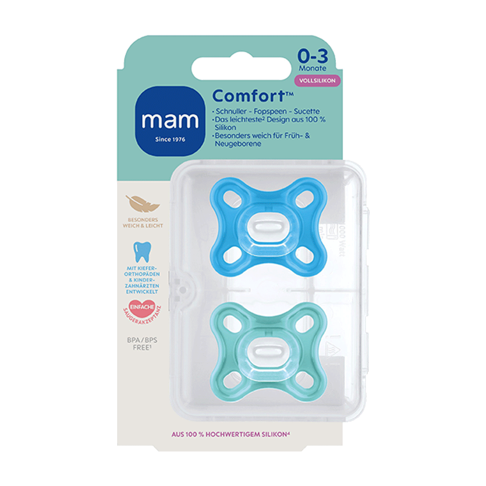 Bild: MAM Comfort Schnuller 0-3 Monate 