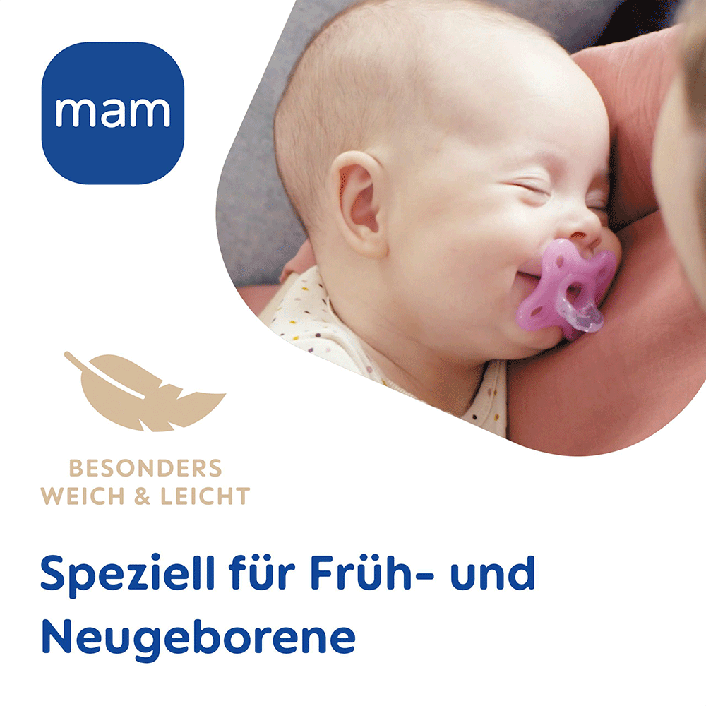 Bild: MAM Comfort Schnuller 0-3 Monate 