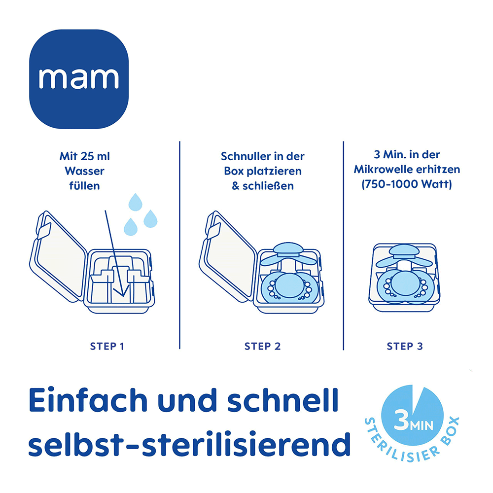 Bild: MAM Comfort Schnuller 0-3 Monate 