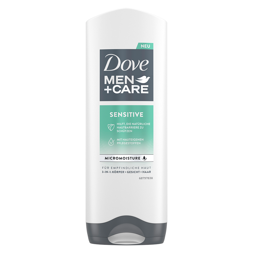 Bild: Dove MEN+CARE 3in1 Körper, Gesicht und Haar Sensitive