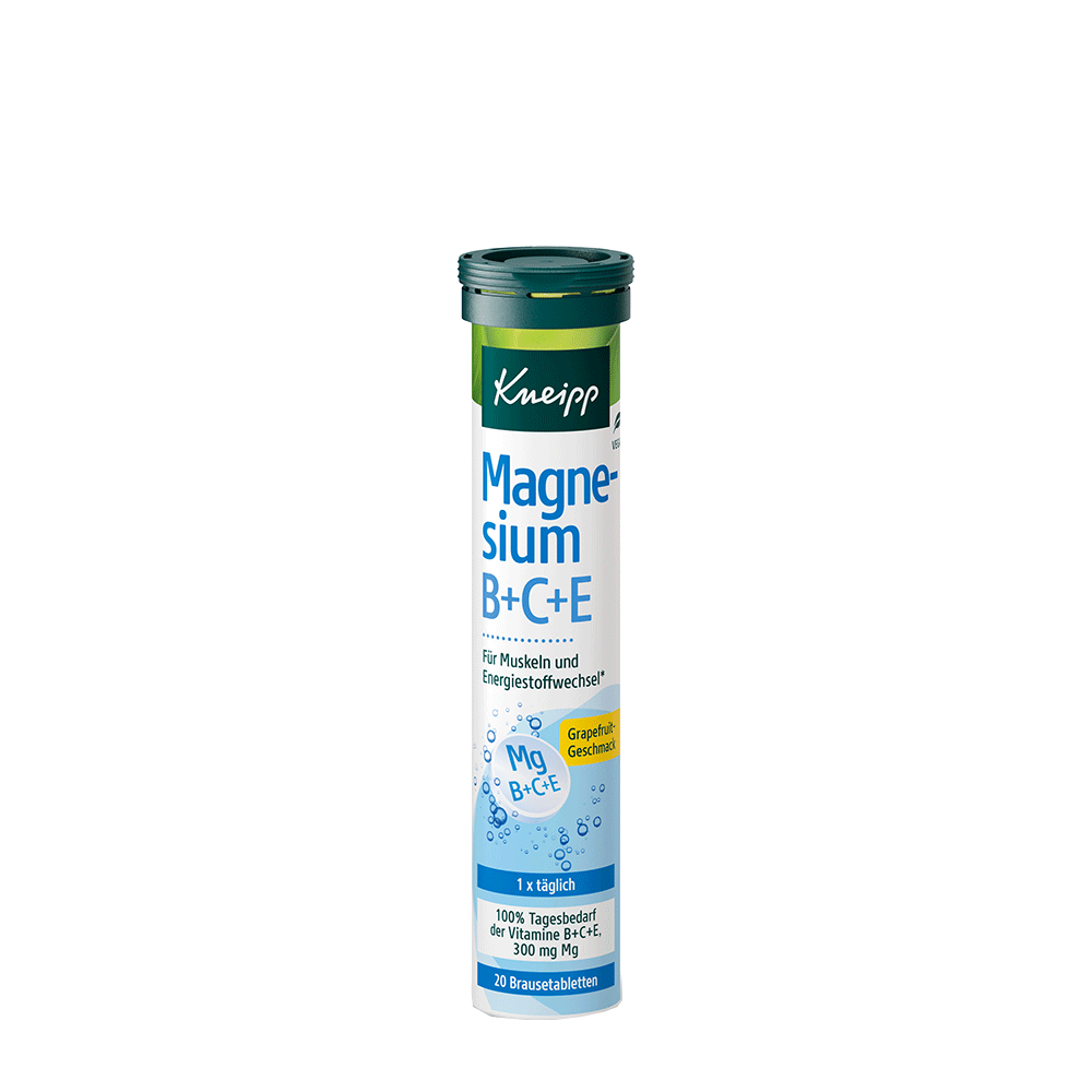 Bild: Kneipp Brausetabletten Magnesium + Vitamine B+C+E