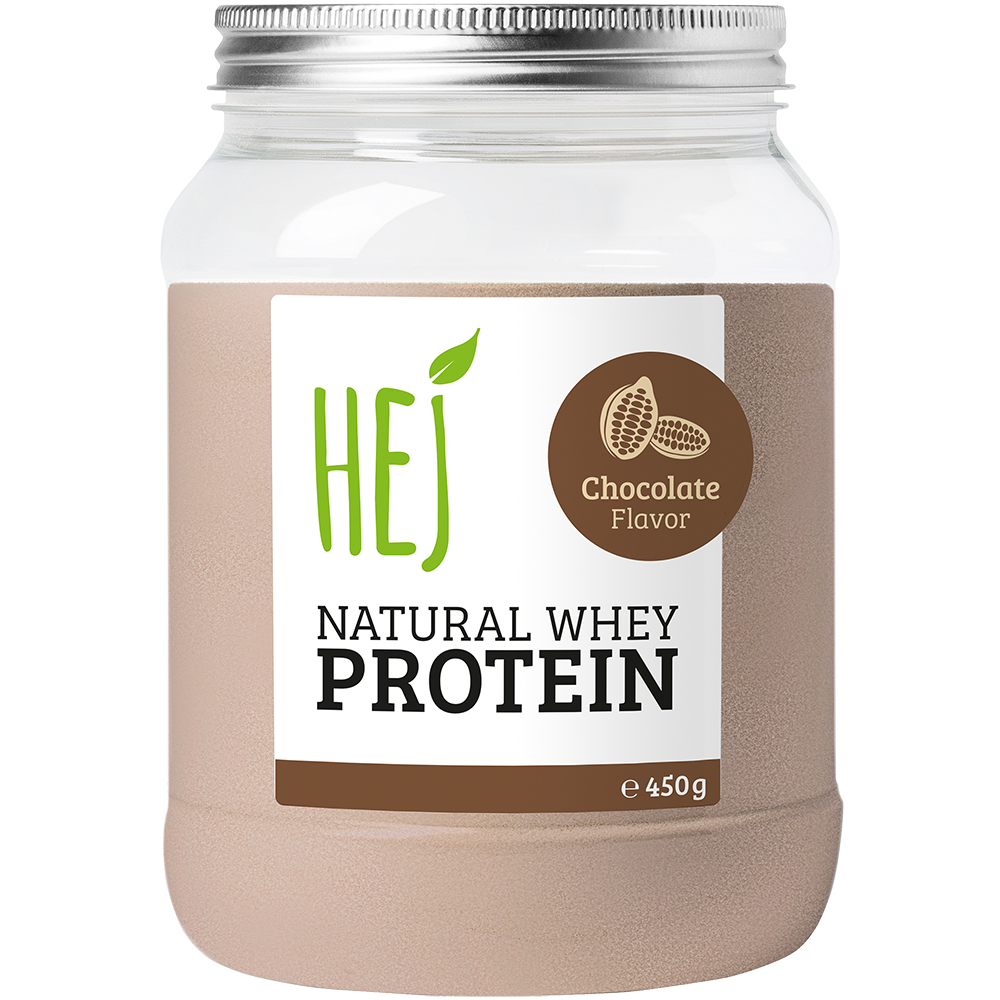 Bild: HEJ Natural Whey Protein Schokolade Geschmack 