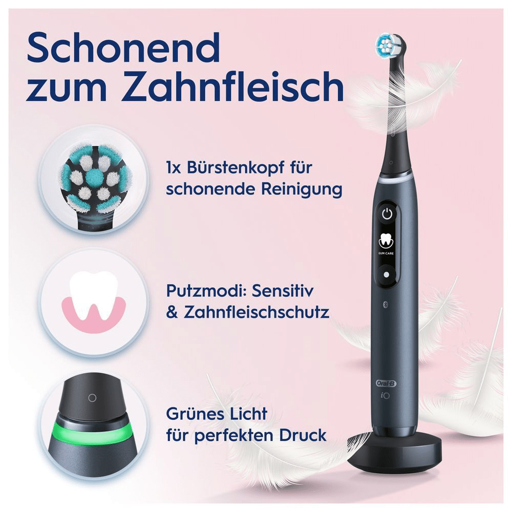 Bild: Oral-B iO Series 7 Elektrische Zahnbürste, White Alabaster