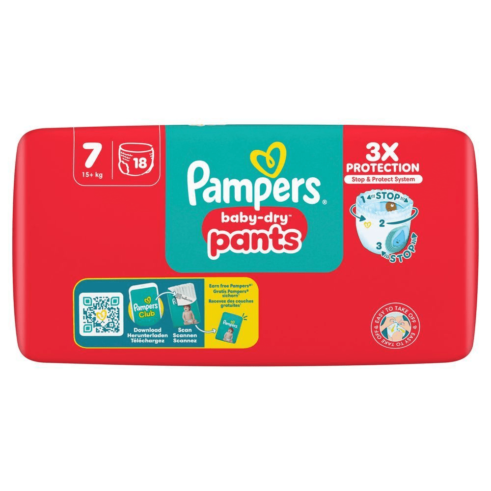 Bild: Pampers Baby-Dry Windelhosen Größe 7, 15kg+ 