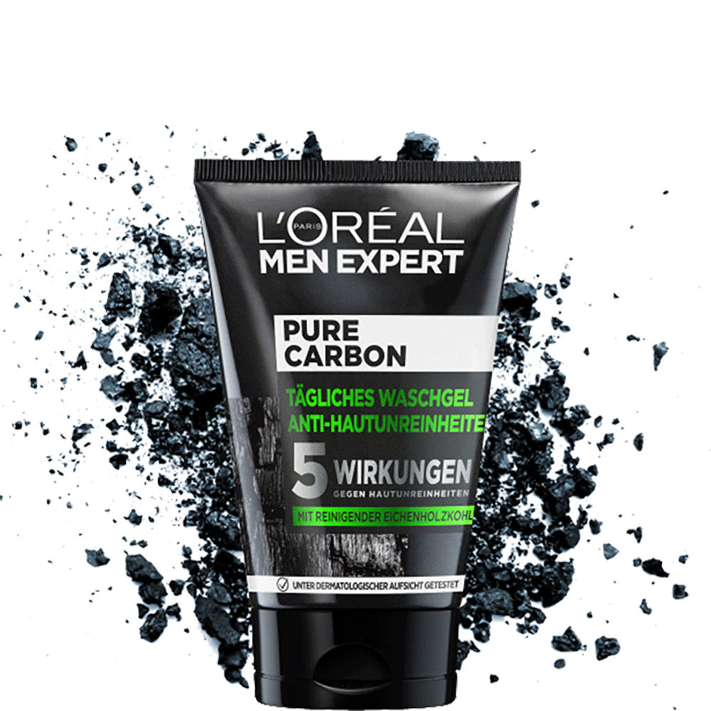 Bild: L'ORÉAL PARIS MEN EXPERT Pure Carbon Waschgel Anti-Hautunreinheiten