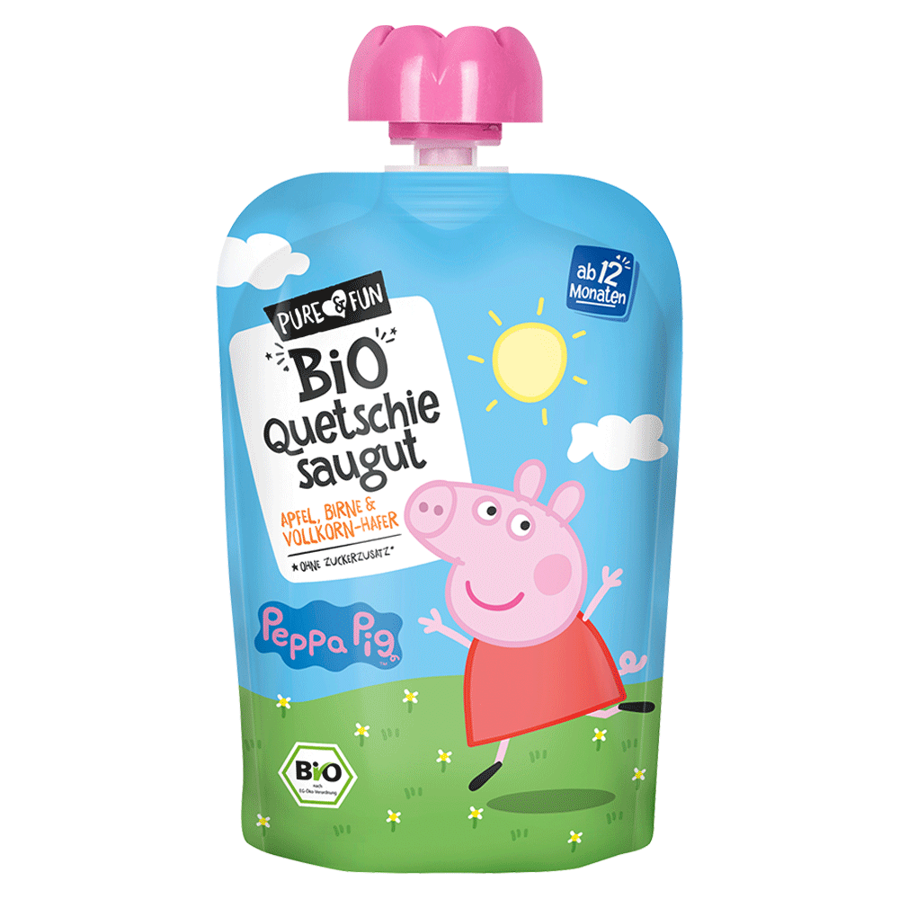 Bild: Pure & Fun Quetschie Peppa Saugut