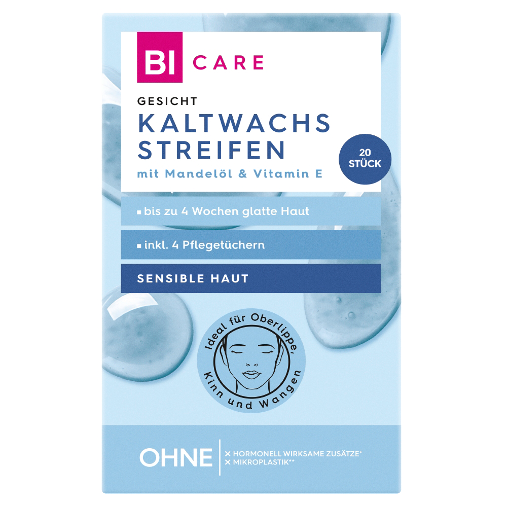 Bild: BI CARE Kaltwachsstreifen Gesicht