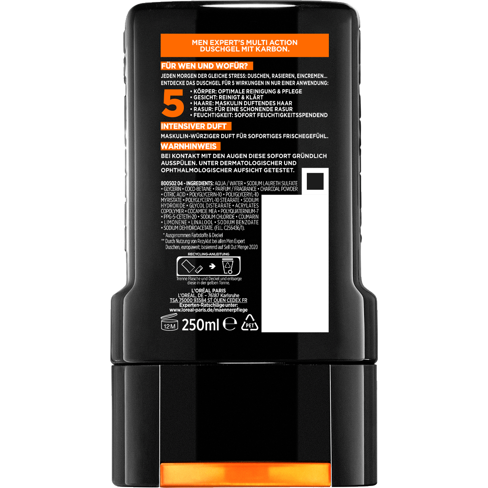 Bild: L'ORÉAL PARIS MEN EXPERT Duschgel Pure Carbon 5in1
